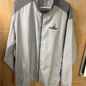 Adidas Men's Light Gray Windbreaker